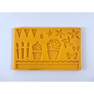 Wilton Silicone Fondant Mold Cake Decorating Cupcakes Candles Stars